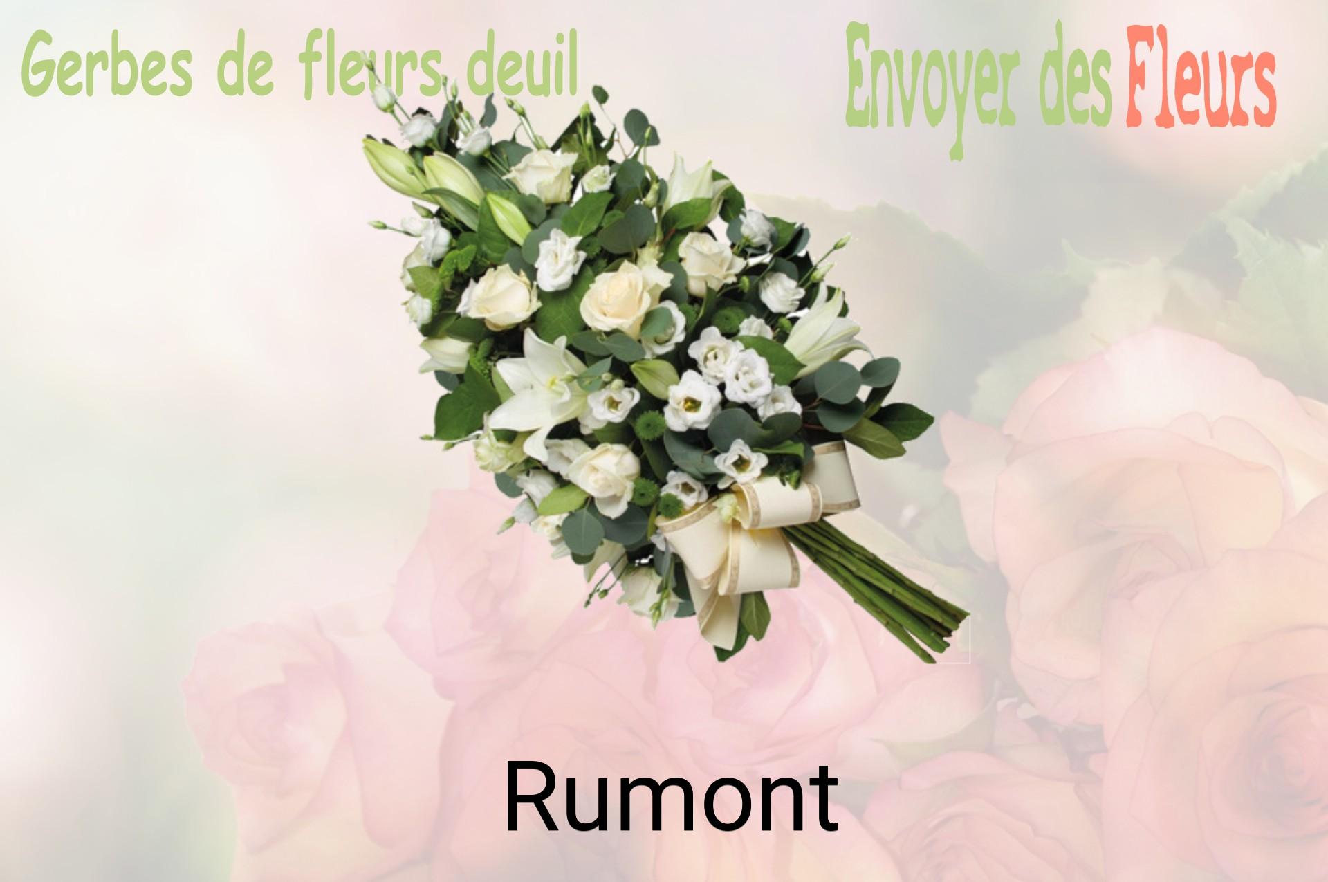 Gerbe de fleurs de deuil livrée à Rumont